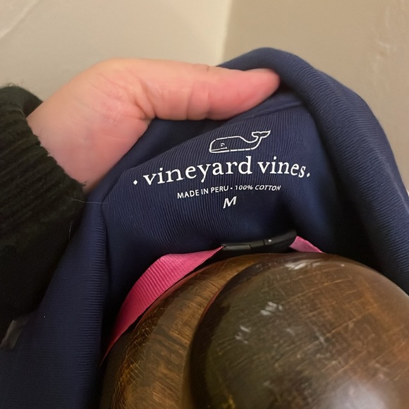 Vineyard Vines Women’s Half Zip Navy Blue Medium - Picture 3 of 4